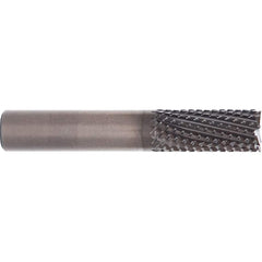 M.A. Ford - 3/8" Diam, 3/4" LOC, 3/8" Shank Diam, 12-Flute Burr-End Diamond-Pattern Router Bit - Exact Industrial Supply