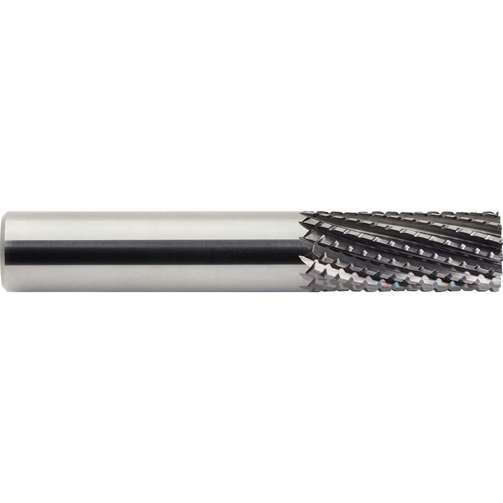 M.A. Ford - 0.1575" Diam, 15mm LOC, 0.1575" Shank Diam, 6-Flute End Mill-End Diamond-Pattern Router Bit