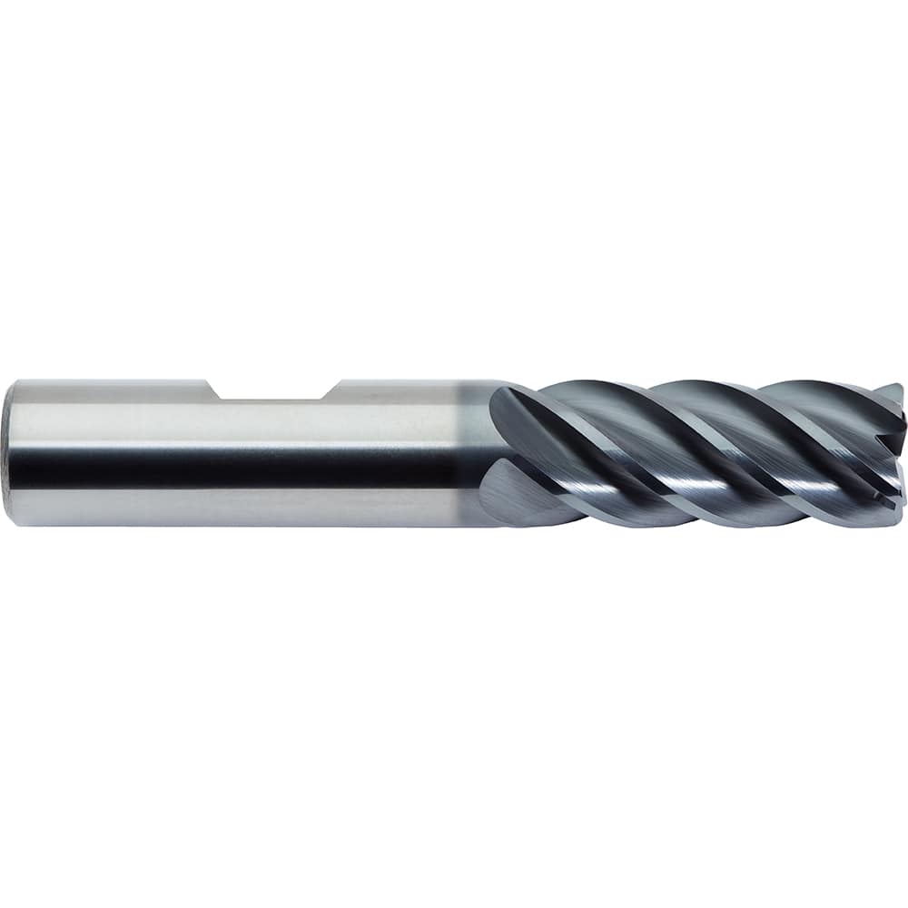 M.A. Ford - Corner Radius & Corner Chamfer End Mills; Mill Diameter (Inch): 5/8 ; Mill Diameter (Decimal Inch): 0.6250 ; End Type: Corner Radius ; Corner Radius (Inch): 0.09 ; Corner Radius (Decimal Inch): 0.09 ; Number of Flutes: 5 - Exact Industrial Supply