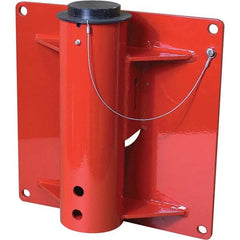 THERN - Davit Crane Bases Base Type: Wall Mount Base Finish/Coating: Red Powder Coat - Caliber Tooling