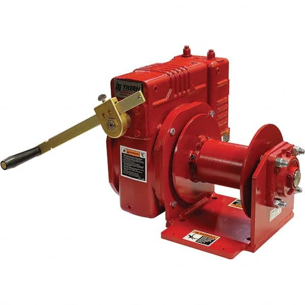 THERN - Winches Type: Worm Gear Hand Winch Line Pull Capacity (Lb.): 4,000 - Caliber Tooling