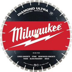 Milwaukee Tool - Wet & Dry-Cut Saw Blades Blade Diameter (Inch): 12 Blade Material: Diamond-Tipped - Caliber Tooling