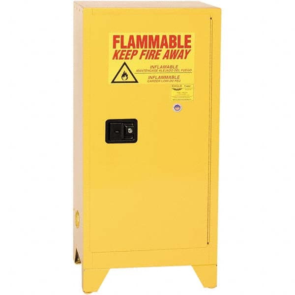 Eagle - Safety Cabinets Hazardous Chemical Type: Flammable and Combustible Liquids Color: Yellow - Caliber Tooling