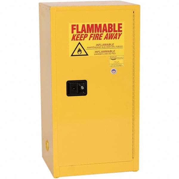 Eagle - Safety Cabinets Hazardous Chemical Type: Flammable and Combustible Liquids Color: Yellow - Caliber Tooling