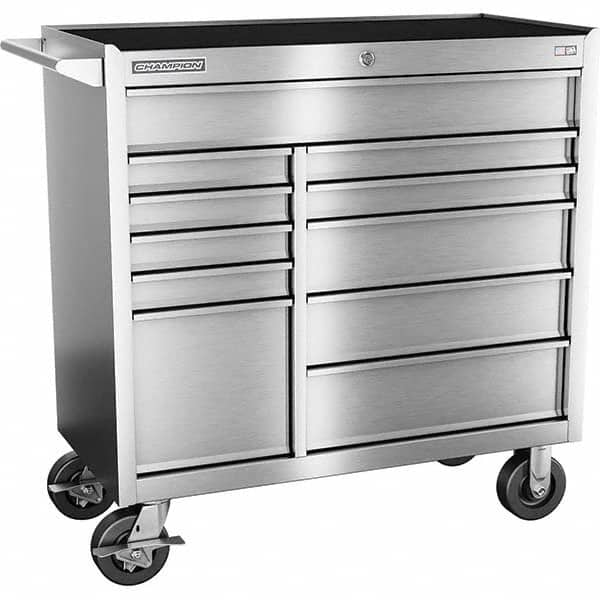 Champion Tool Storage - Tool Storage Combos & Systems Type: Wheeled Tool Cabinet Drawers Range: 10 - 15 Drawers - Caliber Tooling