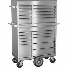 Champion Tool Storage - Tool Storage Combos & Systems Type: Top Chest/Roller Cabinet Combo with Maintenance Cart Drawers Range: 16 Drawers or More - Caliber Tooling