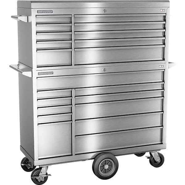 Champion Tool Storage - Tool Storage Combos & Systems Type: Top Chest/Roller Cabinet Combo with Maintenance Cart Drawers Range: 16 Drawers or More - Caliber Tooling