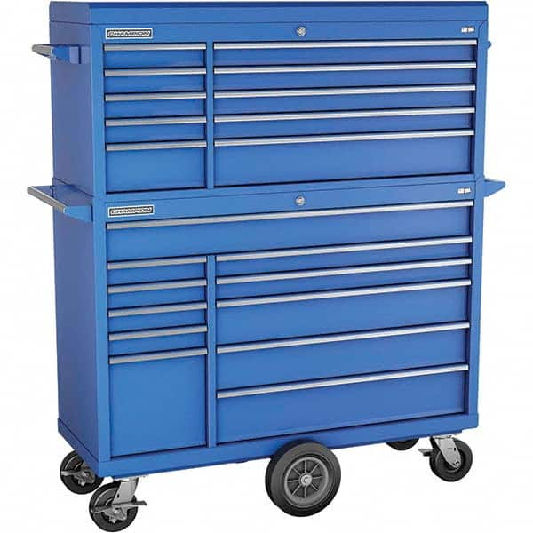 Champion Tool Storage - Tool Storage Combos & Systems Type: Top Chest/Roller Cabinet Combo with Maintenance Cart Drawers Range: 16 Drawers or More - Caliber Tooling