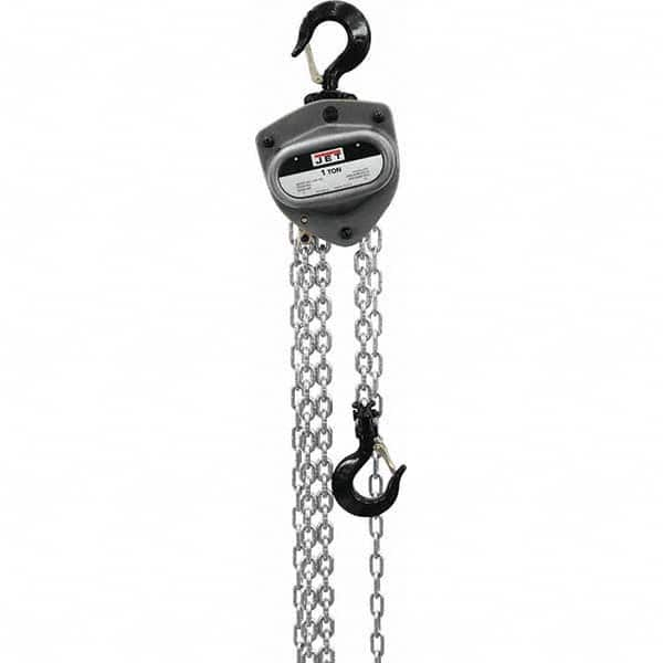 Jet - 2,000 Lb Capacity, 80' Lift Height, Manual Chain Hoist - Exact Industrial Supply