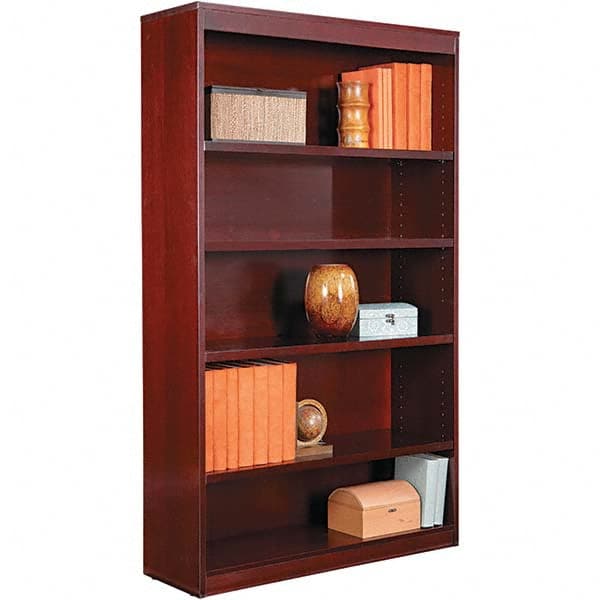 ALERA - Bookcases Height (Inch): 60 Color: Mahogany - Caliber Tooling