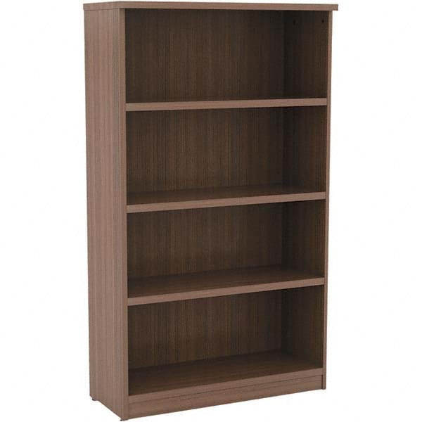 ALERA - Bookcases Height (Inch): 55 Color: Walnut - Caliber Tooling