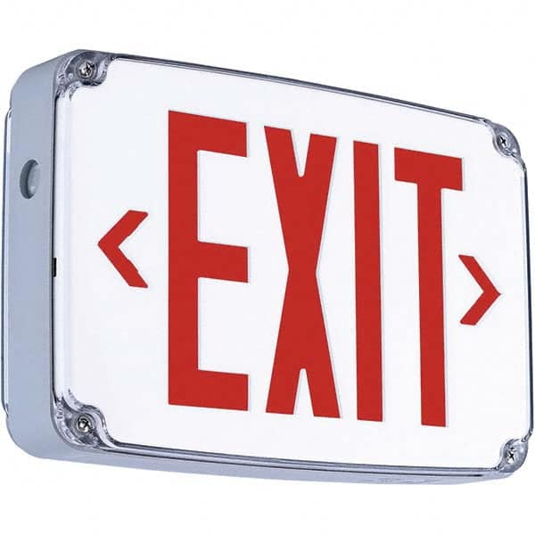 Hubbell Lighting - Illuminated Exit Signs Number of Faces: 1 Letter Color: Red - Caliber Tooling