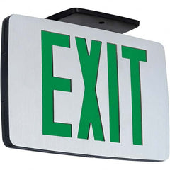 Hubbell Lighting - Illuminated Exit Signs Number of Faces: 1 Letter Color: Green - Caliber Tooling