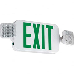 Hubbell Lighting - Combination Exit Signs Mounting Type: Ceiling Mount; Wall Mount Number of Faces: 1 - Caliber Tooling