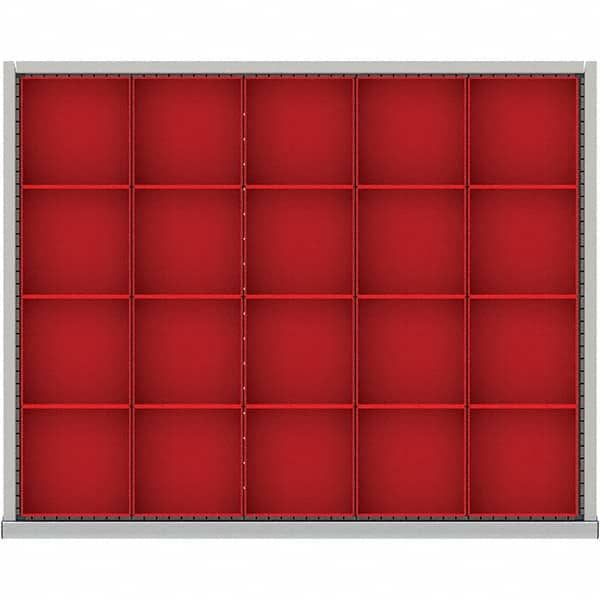 LISTA - 20-Compartment Drawer Divider Layout for 3.15" High Drawers - Caliber Tooling