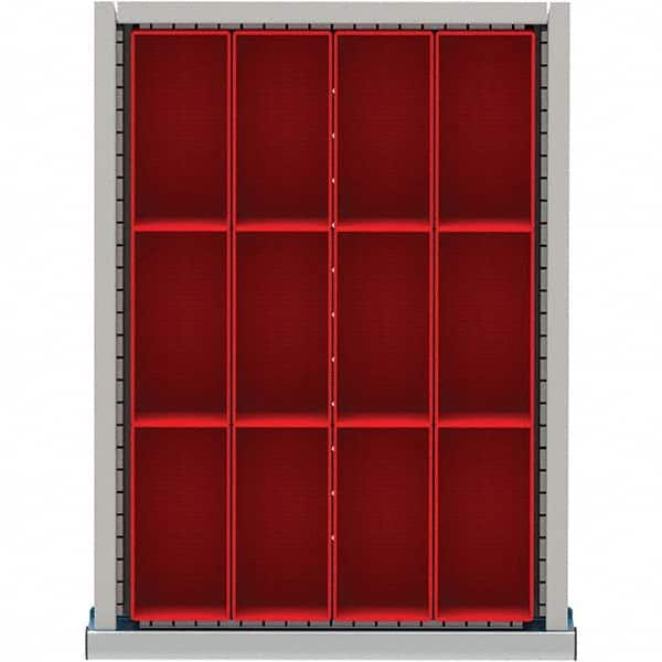 LISTA - 12-Compartment Drawer Divider Layout for 3.15" High Drawers - Caliber Tooling