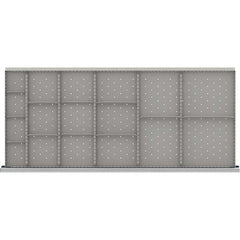 LISTA - 17-Compartment Drawer Divider Layout for 3.15" High Drawers - Caliber Tooling