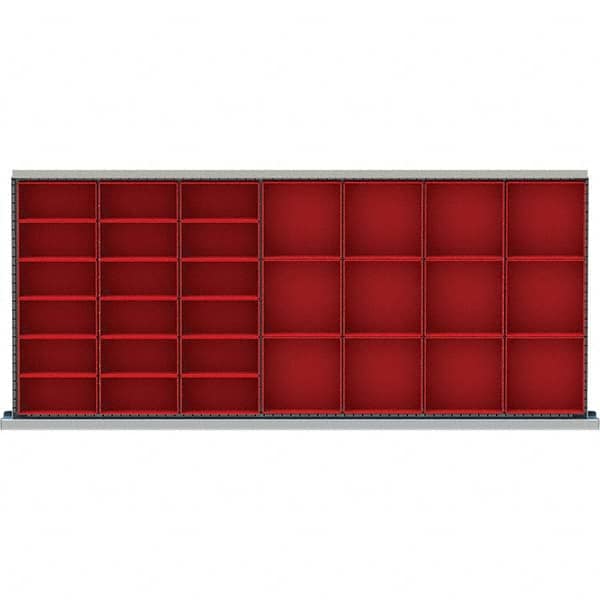 LISTA - 30-Compartment Drawer Divider Layout for 3.15" High Drawers - Caliber Tooling