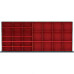 LISTA - 30-Compartment Drawer Divider Layout for 3.15" High Drawers - Caliber Tooling