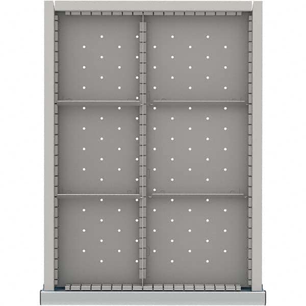 LISTA - 6-Compartment Drawer Divider Layout for 3.15" High Drawers - Caliber Tooling