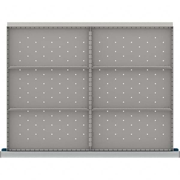 LISTA - 6-Compartment Drawer Divider Layout for 3.15" High Drawers - Caliber Tooling