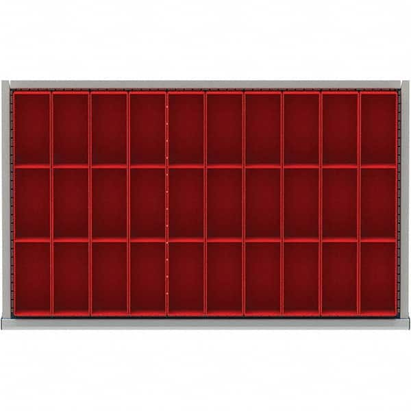 LISTA - 30-Compartment Drawer Divider Layout for 3.15" High Drawers - Caliber Tooling