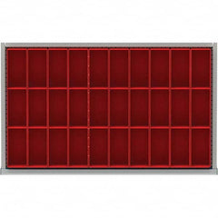 LISTA - 30-Compartment Drawer Divider Layout for 3.15" High Drawers - Caliber Tooling