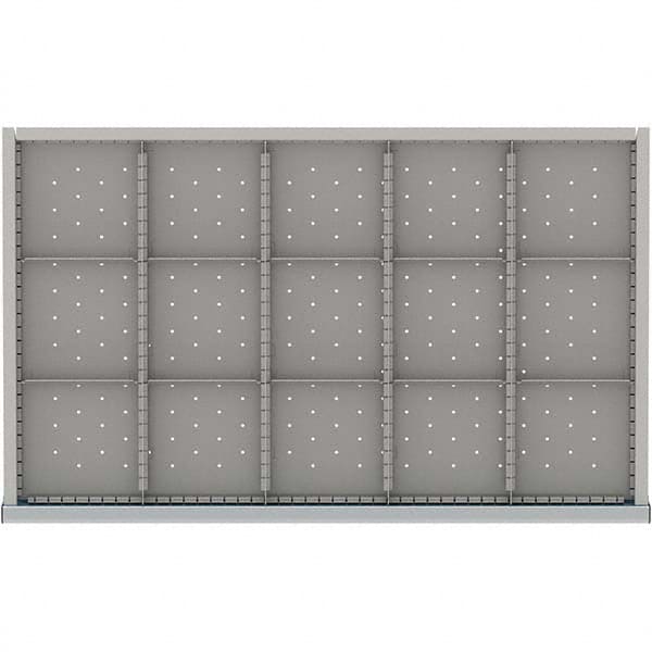 LISTA - 15-Compartment Drawer Divider Layout for 3.15" High Drawers - Caliber Tooling