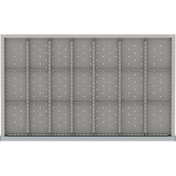 LISTA - 21-Compartment Drawer Divider Layout for 3.15" High Drawers - Caliber Tooling