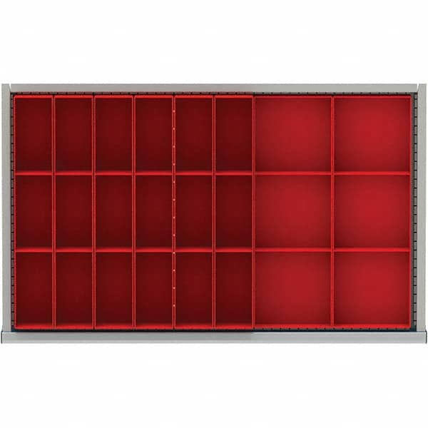 LISTA - 24-Compartment Drawer Divider Layout for 3.15" High Drawers - Caliber Tooling