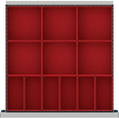 LISTA - 12-Compartment Drawer Divider Layout for 3.15" High Drawers - Caliber Tooling