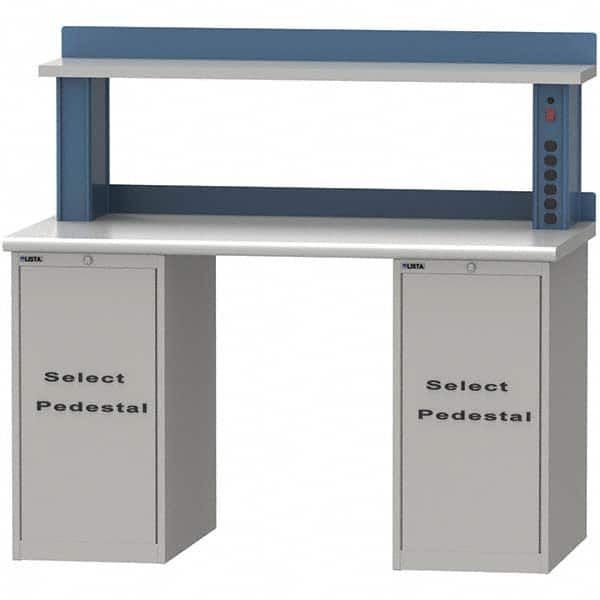 LISTA - Stationary Work Benches, Tables Type: Workstation Top Material: Plastic Laminate - Caliber Tooling