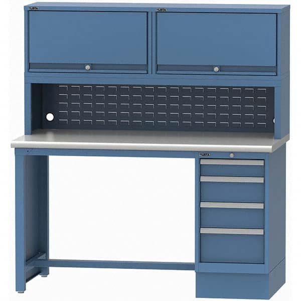 LISTA - Stationary Work Benches, Tables Type: Workstation Top Material: Plastic Laminate - Caliber Tooling