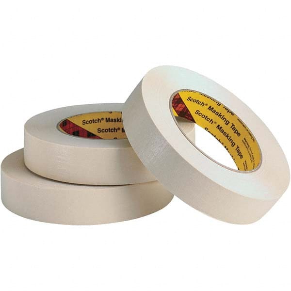 3M - 12" Wide x 60 Yd Long x 7.6 mil Tan Crepe Paper Masking Tape - Caliber Tooling