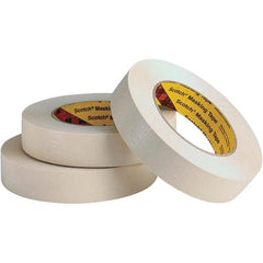 3M - 17/24" Wide x 60 Yd Long x 7.6 mil Tan Crepe Paper Masking Tape - Caliber Tooling