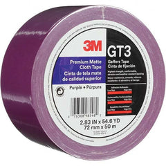 3M - 50m x 72mm x 11 mil Purple Cotton Cloth Gaffers Tape - Caliber Tooling