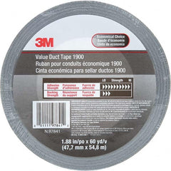 3M - 60 Yd x 1.88" x 5.8 mil Silver Polyethylene Cloth Duct Tape - Caliber Tooling