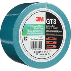 3M - 50m x 72mm x 11 mil Teal Cotton Cloth Gaffers Tape - Caliber Tooling