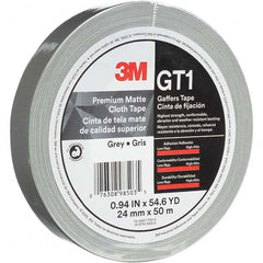 3M - 50m x 24mm x 11 mil Gray Cotton Cloth Gaffers Tape - Caliber Tooling