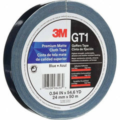 3M - 50m x 24mm x 11 mil Blue Cotton Cloth Gaffers Tape - Caliber Tooling