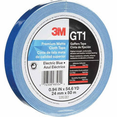 3M - 50m x 24mm x 11 mil Blue Cotton Cloth Gaffers Tape - Caliber Tooling