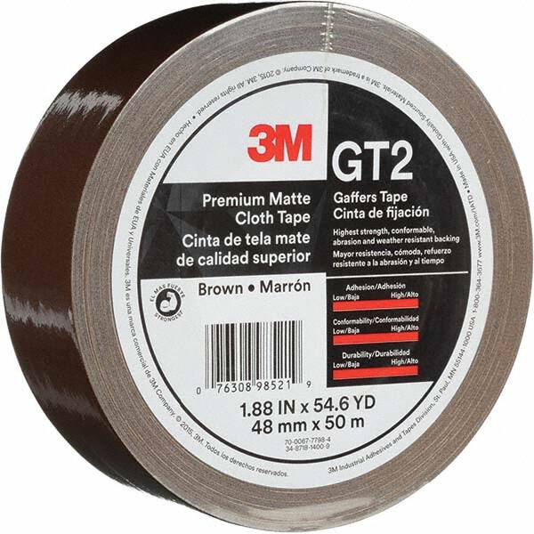 3M - 50m x 48mm x 11 mil Brown Cotton Cloth Gaffers Tape - Caliber Tooling