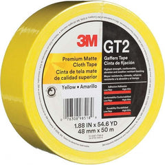 3M - 50m x 48mm x 11 mil Yellow Cotton Cloth Gaffers Tape - Caliber Tooling