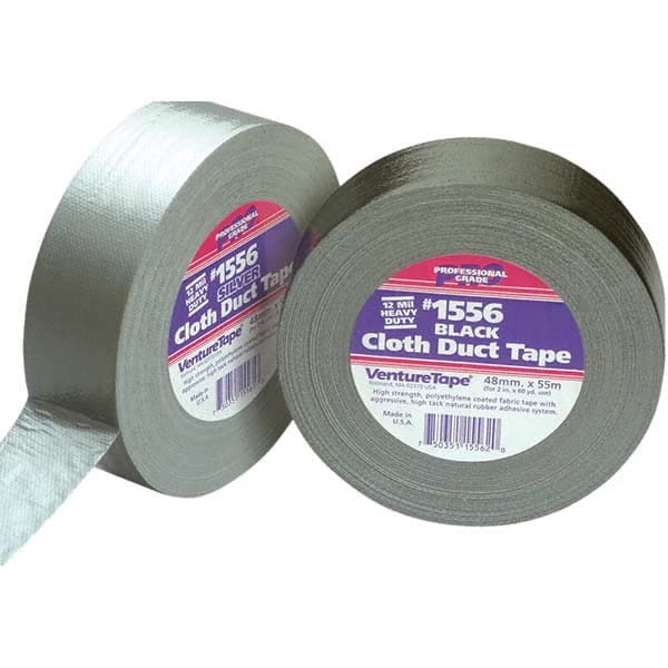 3M - 55m x 48mm x 12 mil Black Polyethylene Cloth Duct Tape - Caliber Tooling