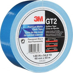 3M - 50m x 48mm x 11 mil Fluorescent Blue Cotton Cloth Gaffers Tape - Caliber Tooling