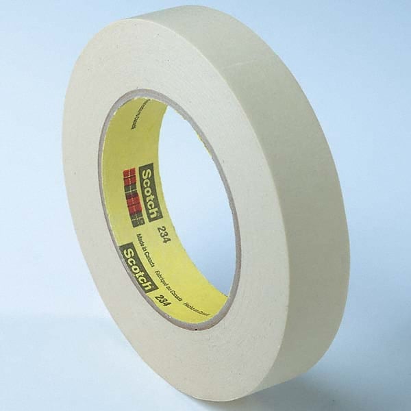 3M - 4" Wide x 60 Yd Long x 5.9 mil Tan Crepe Paper Masking Tape - Caliber Tooling