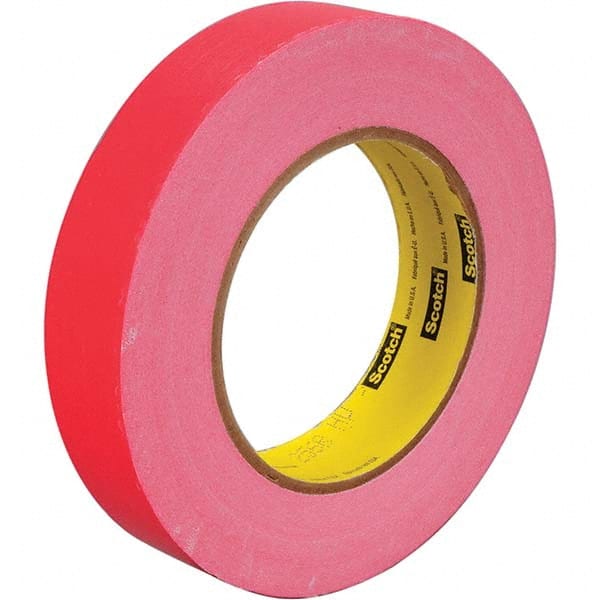 3M - 3/8" Wide x 60 Yd Long x 6.7 mil Red Paper Masking Tape - Caliber Tooling