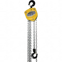 OZ Lifting Products - 2,000 Lb Capacity, 15' Lift Height, Manual Chain Hoist with Overload Protection - Caliber Tooling