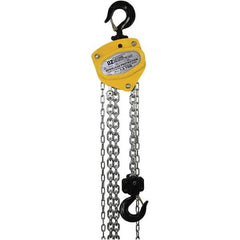 OZ Lifting Products - 3,000 Lb Capacity, 20' Lift Height, Manual Chain Hoist with Overload Protection - Caliber Tooling