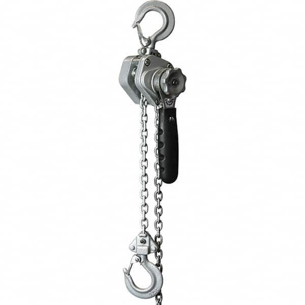 OZ Lifting Products - 500 Lb Capacity, 10' Lift Height, Chain Manual Hoist - Caliber Tooling